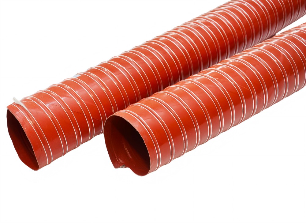 Dobbelt rullet luftkanal med høj temperatur